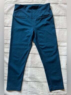 Zella Women’s Cropped High Rise Leggings Blue Size Medium Activewear Yoga Pants